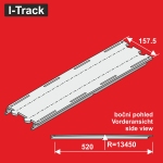 Hacker-Model HCTMC24188DA - H0 - Oberes Übergangs-Segment, 2-gleisig für Märklin C, 520 x 157,5 mm